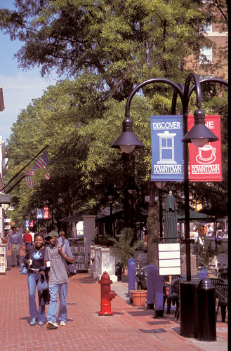 Downtown Mall, Summer--Charlottesville, Virginia