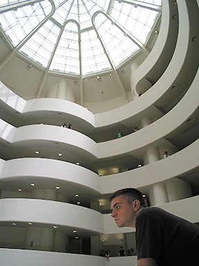 Chris at the Guggenheim, New York City, August 2005